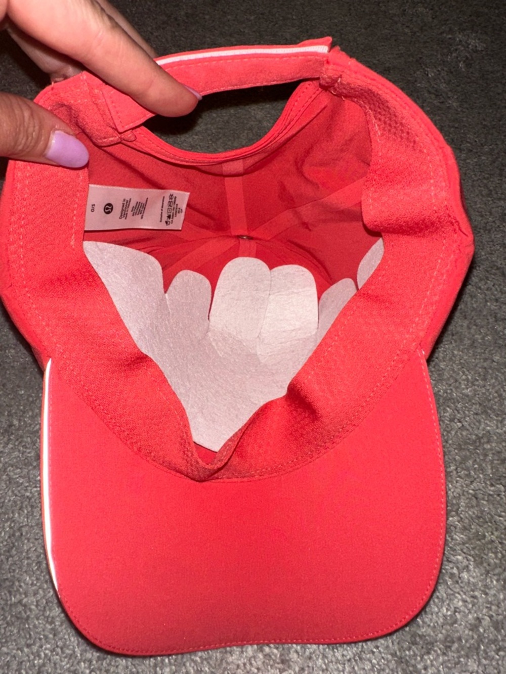 NWOT Lululemon Coral Athletic Baseball Cap - Picture 2 of 2